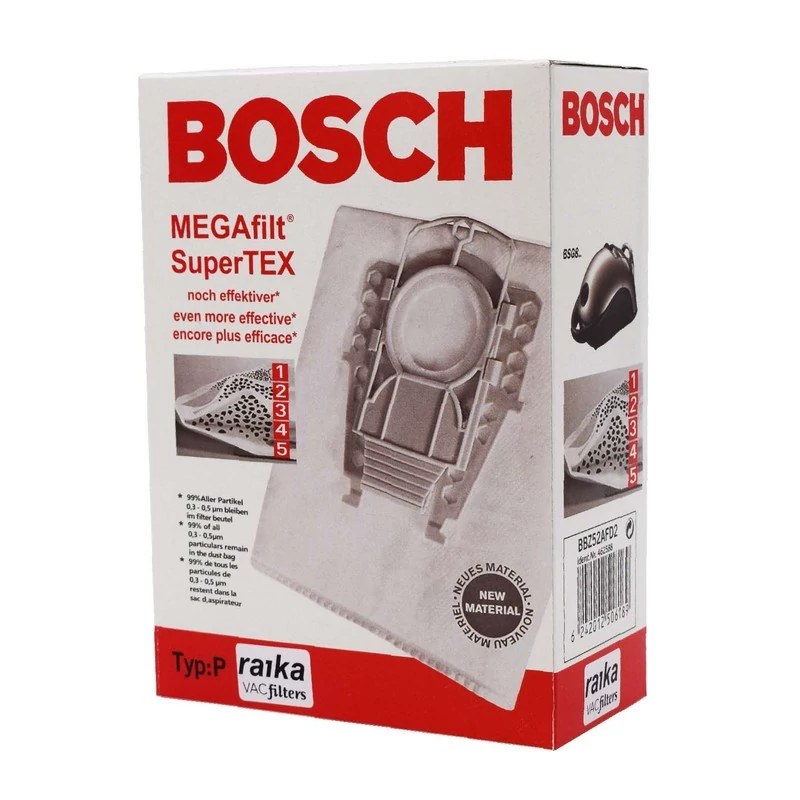 پاکت جاروبرقی مدل بوش BOSCH تایپ P 5 عددی.
