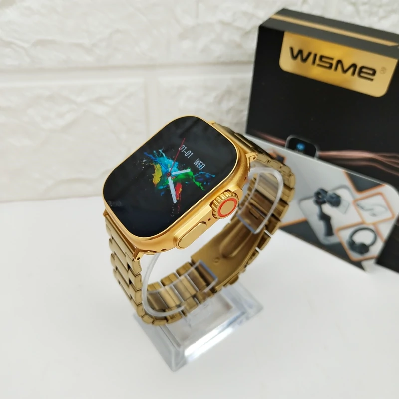 ساعت هوشمند اولترا 2 گلد مدل سه بند کیفیت فوق العاده اپل واچ اسمارت واچ هوشمند مکالمه تماس پیامک