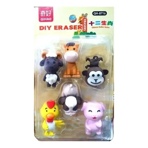 پاک کن جوایزی و سر مدادی طرح سگ پشمالو