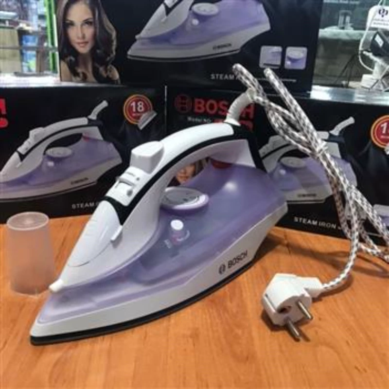 اتو بوش ، ورژن اصلی BSGI سفارش امارات، جنس سرامیک کفی نانو سرامیک باکیفیت ،کاربرد خانگی و مزونی جهت انواع پارچه و لباس