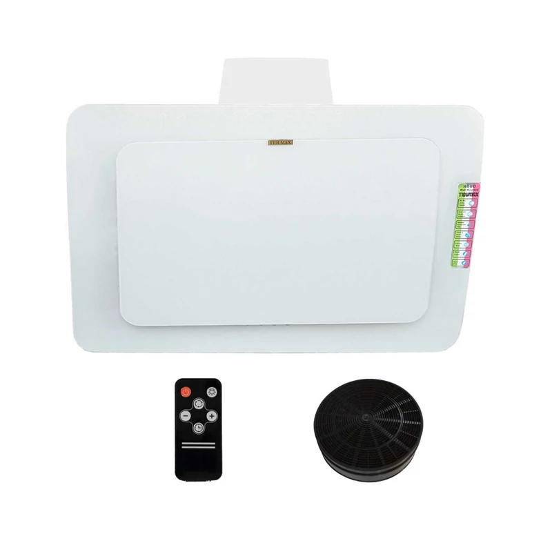 هود آشپزخانه مورب سفید لمسی تیدومکث (Tidumax) مدل راما