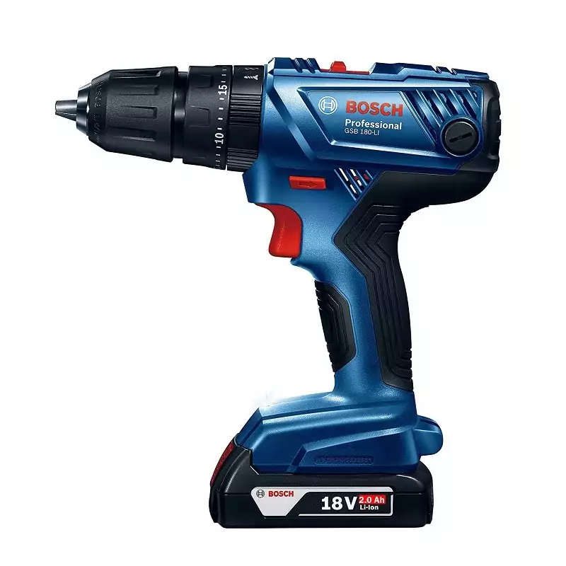 دریل شارژی 18 ولت چکشی بوش مدل GSB 180 LI (اصلی-با گارانتی اصالت-مونتاژ مالزی)
