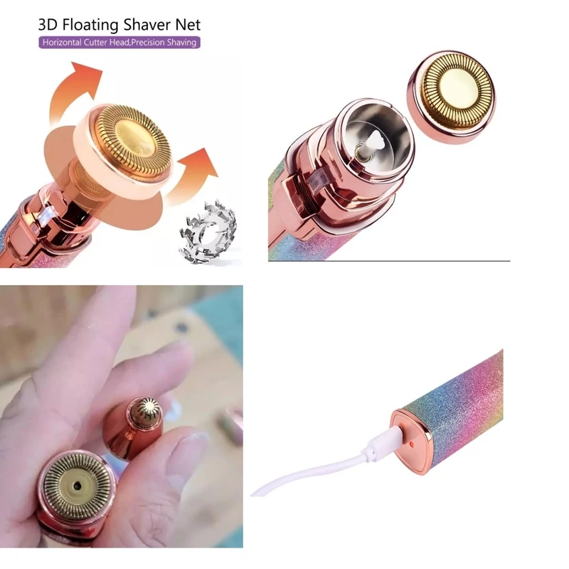 موزن ابرو ماتیکی دو کاره شارژی صورت و بدن 2in1 مدل BZ-203B