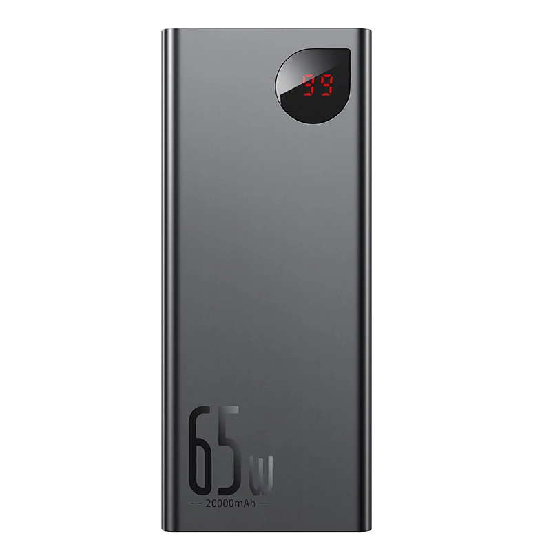 پاوربانک 65 وات باسئوس با ظرفیت 20000 میلی آمپر ساعت (گارانتی آونگ)