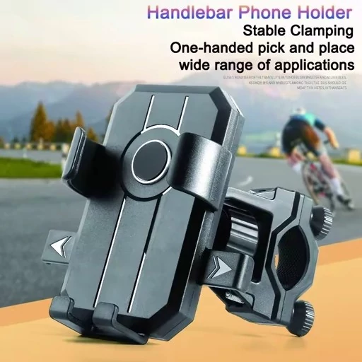 هولدر و پایه نگهدارنده موبایل مدل SH-3153 مناسب برای موتور سیکلت و دوچرخه،دارای طراحی ضد لرزش و ضد سقوط،چرخش 360 درجه