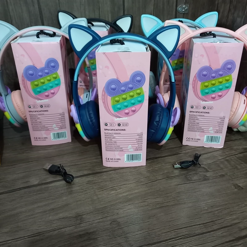 هدفون بلوتوثی طرح گربه ای مدل YPPK-KT-58A