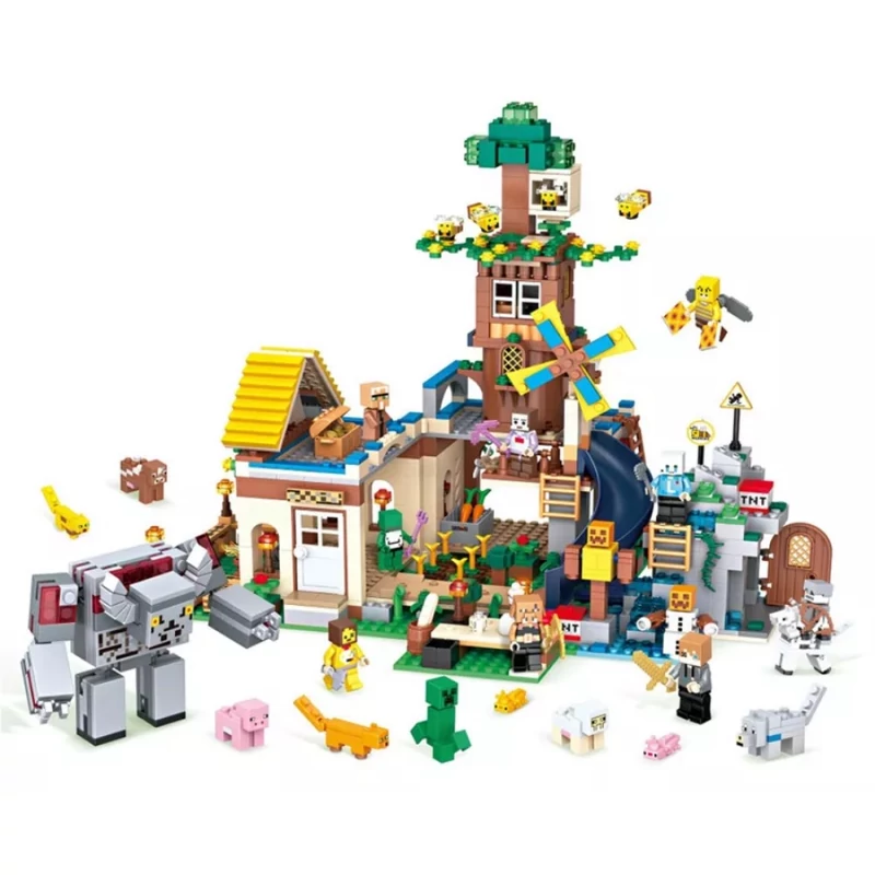 لگو 1402 قطعه ماینکرافت مدل MY WORLD برند CHAOBAO کد 7669 اسباب بازی فکری آموزشی ساختنی