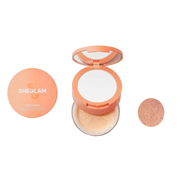 پودر فیکس شیگلم اورجینال مدل دو طبقه رنگ Natural Linen