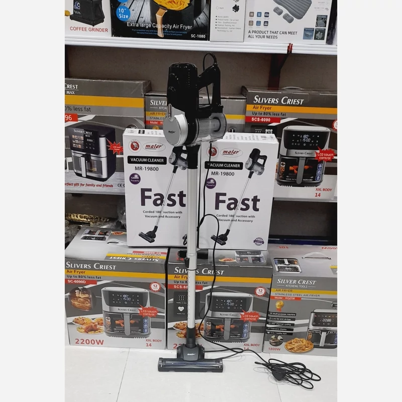 جارو برقی پرتابل ایستاده تمام حرفه ایی مایر مدل 19800 ( ارسال رایگان)