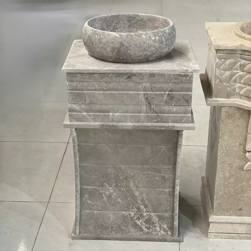 روشویی تمام سنگ پرشین با قاب ایینه 50در40 طرح های گل