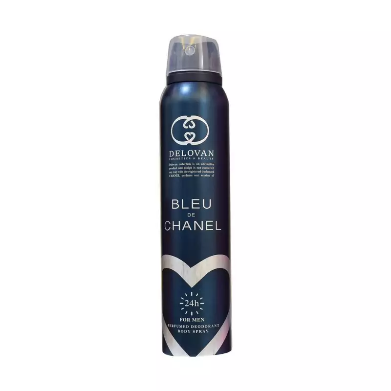 اسپری بدن مردانه بلو شنل برند دلوان حجم 200 میل