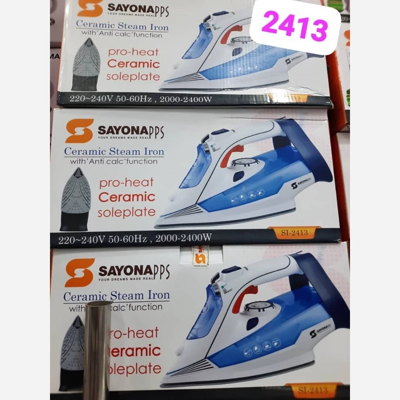  اتو بخار سایونا مدل 2413 لطفا قبل ازثبت روزانه موجودی وقیمت بگیرید 