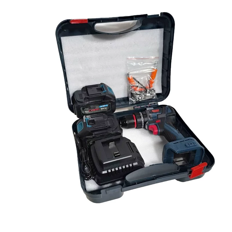 مجموعه 29 عددی دریل چکشی شارژی باس مدل BRUSHLESS-88VOLT-DUAL