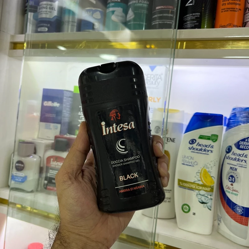شامپو بدن مردانه اینتسا مدل guarna black حجم 250 میلی لیتر