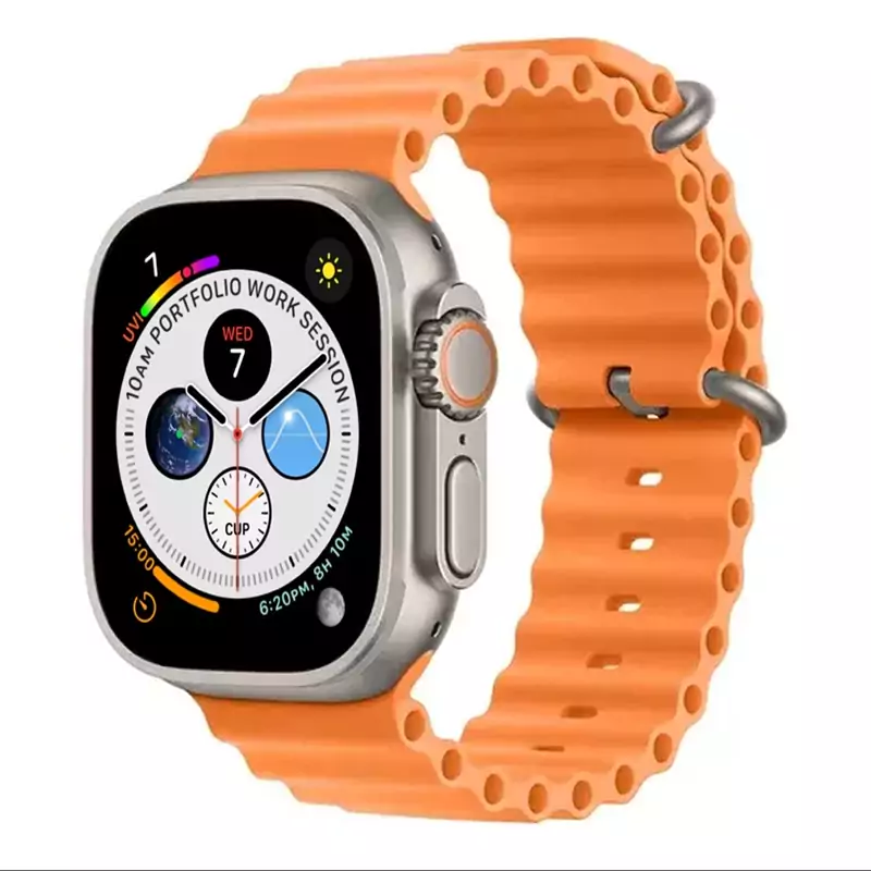 ساعت هوشمند W68 Ultra (بند نارنجی)