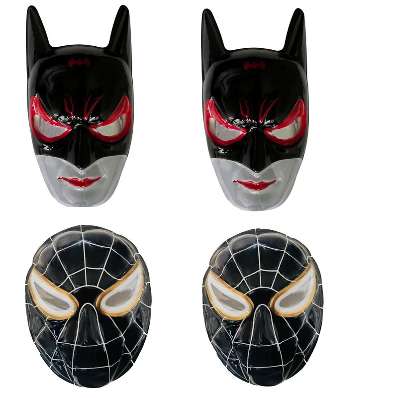 ماسک ایفای نقش مدل اسپایدرمن و بتمن مجموعه 4 عددی ارزان 