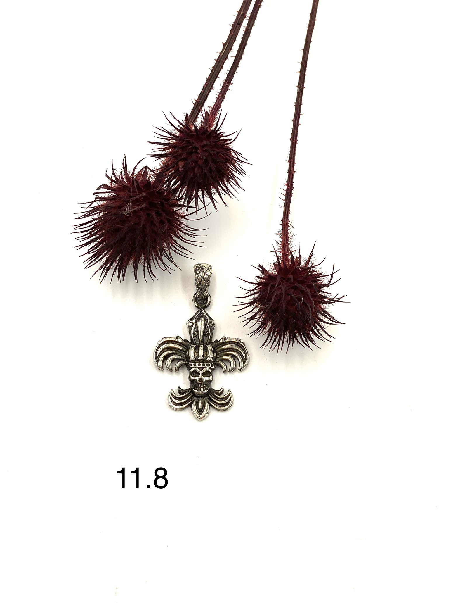 پلاک نقره مردانه مدل تندیس اسکلت کد SMM2