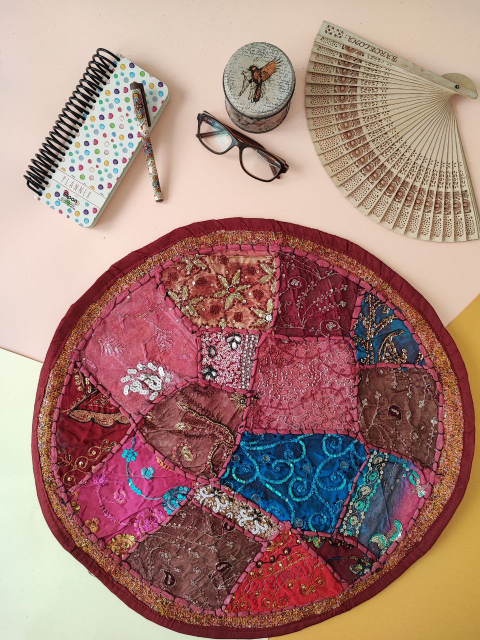 رومیزی سنتی گرد کد 06