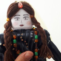 عروسک سنتی لیلی عروسک اصیل بختیاری با دستان متحرک و رقصان چوبی وپارچه ای دست ساز