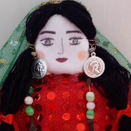 عروسک  سنتی محلی ،لیلی بختیاری  و دستسازبا دستان متحرک (رقصان )