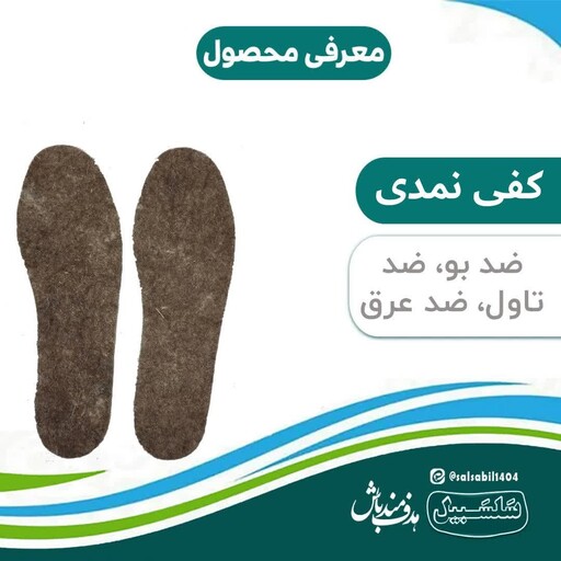 کفی نمدی کفش در سایز های مختلف سلسییل