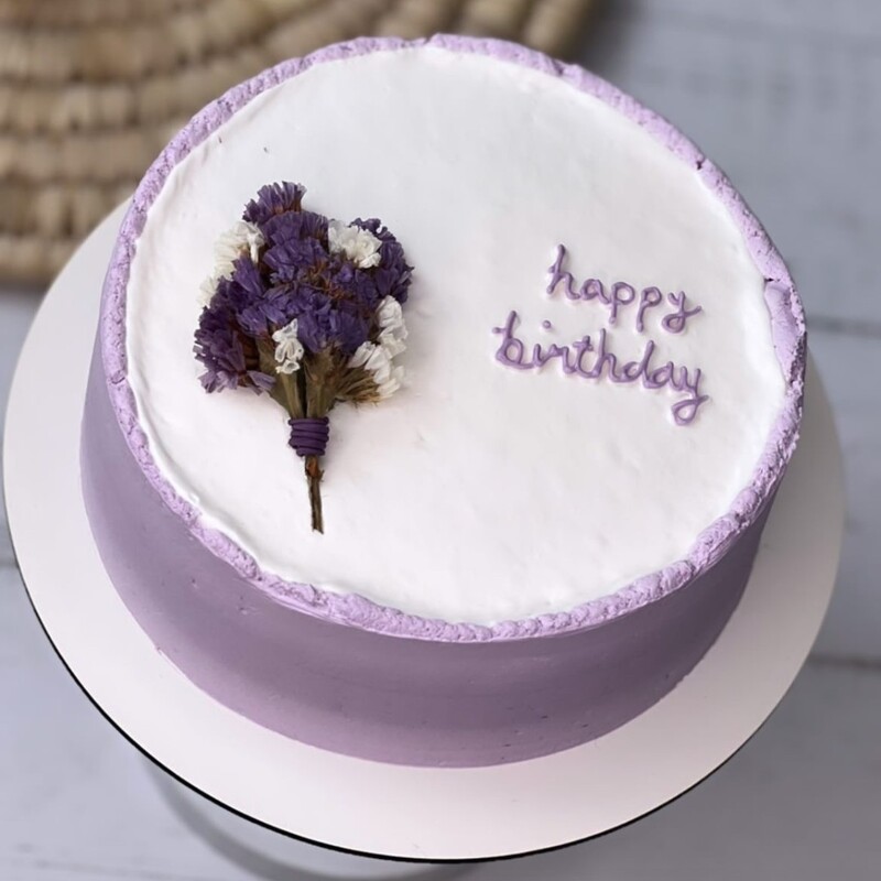 مینی کیک تولد مینیمال باگل شکری (ارسال از طریق اسنپ یا تحویل حضوری توسط مشتری)