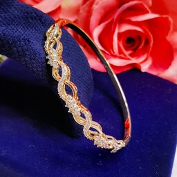 شیکترین و زیباترین دستبند النگویی تک پوش برند ژوپینگ (شوپینگ) آبکاری طلای 18 عیار ارسال رایگان و بسسسیار زیبا
