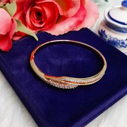 شیکترین و زیباترین دستبند النگویی ژوپینگ با آبکاری طلای 18 عیار بسیار با دوام
