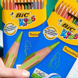 مدادرنگی 12رنگ برند معتبر Bic