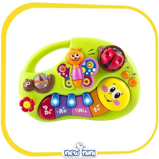 پیانو موزیکال طرح پروانه هولا تویز  HOLA TOYS 