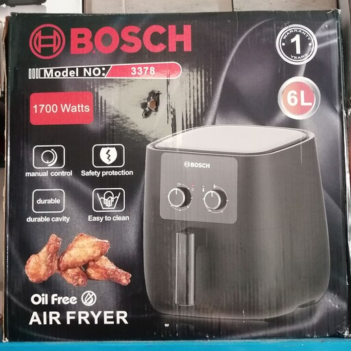 سرخ کن بوش بدون روغن رژیمی بوش bosch آلمان حجم 6 لیتری تنظیم دما و زمان ولومی بدنه مات کیفیت عالی ارسال رایگان