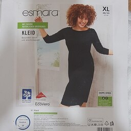 پیراهن زنانه اسمارا Esmara مدل کمر کش رنگ مشکی ارسال رایگان