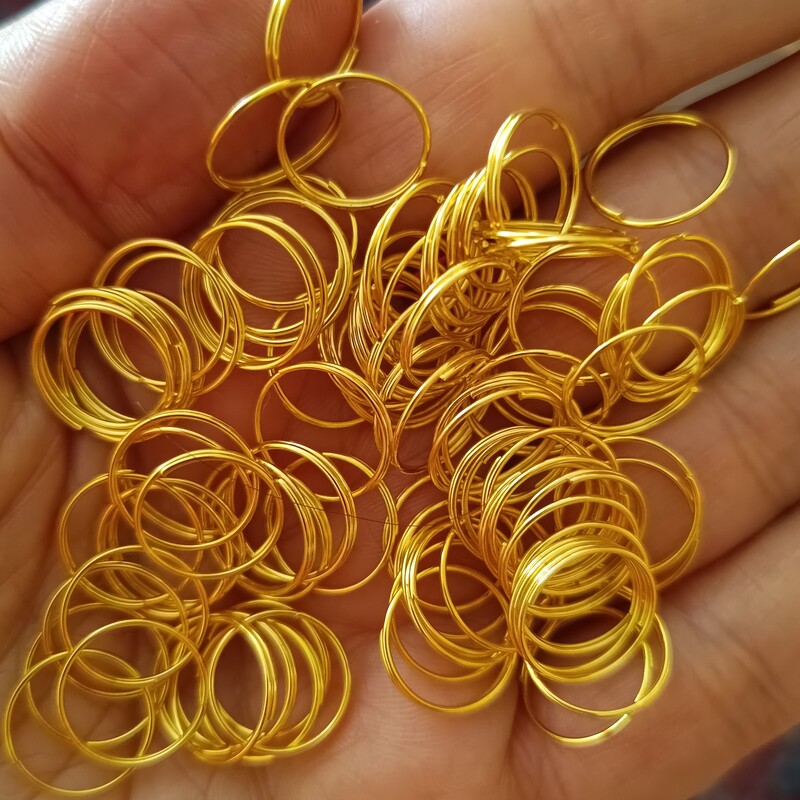 حلقه اتصال طلایی مناسب برای پرده و لوستر کریستالی 