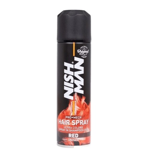 اسپری رنگ مو نیش من (قرمز) حجم 150 میلی لیتر - NISHMAN Hair color spray (RED) 150 ml