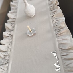 رومیزی رانر چین دار 40در150هازان قابل سفارش در رنگ وسایز  دلخواه 