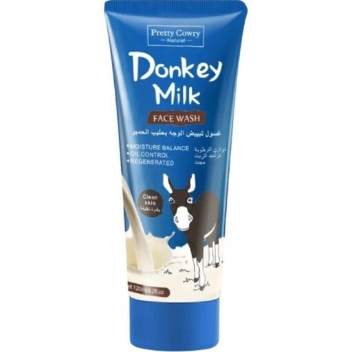 فیس واش شستشو صورت شیر خر  Donkey Milk روشن کننده و کنترل چربی حجم 120 میل