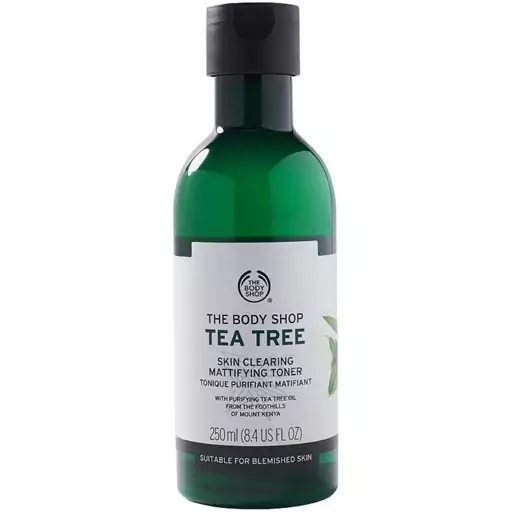 تونر پاک کننده و مات کننده تی تری بادیشاپ حجم 250 میل TEA TREE