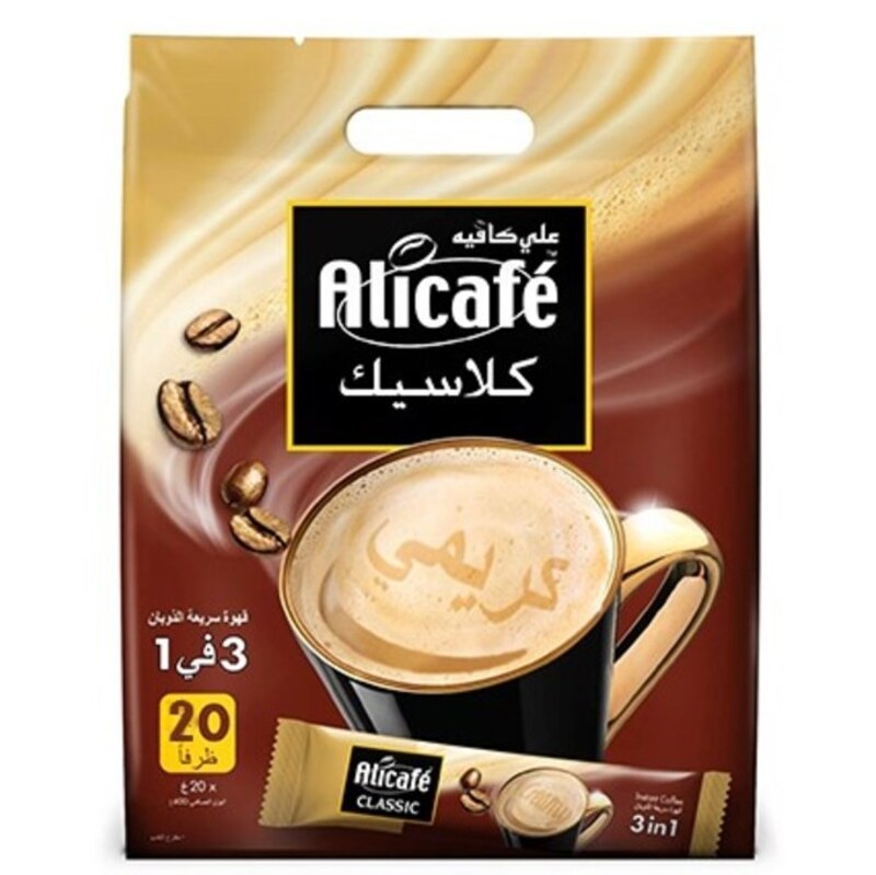 قهوه فوری علی کافه مدل کلاسیک 20 عددی AliCafe 3in1