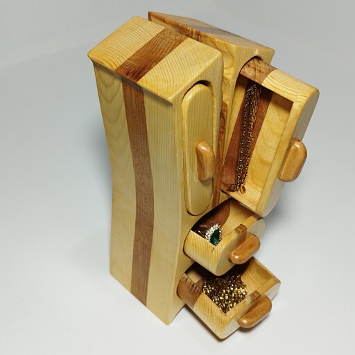 مینی دراور چوبی تزیینی وکاربردی مدل کلبه رعد برق