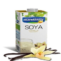 شیر سویا وانیلی مانداسوی 1 لیتری (غیر لبنی)