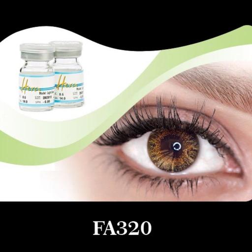 لنز چشم سالانه هرا کد FA320 رنگ سبز عسلی دور دار