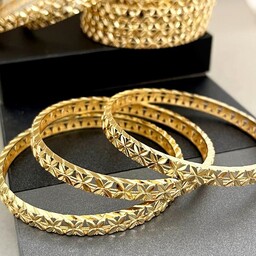 النگو طرح طلا مدل اماراتی طلاروس رنگ ثابت سایز دو و سه قیمت هرعدد 180000