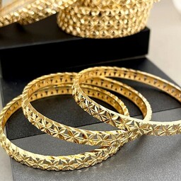  النگو طرح طلا زنانه دخترانه مدل اماراتی طلاروس رنگ ثابت سایز دو تا سه قیمت هرعدد 180000