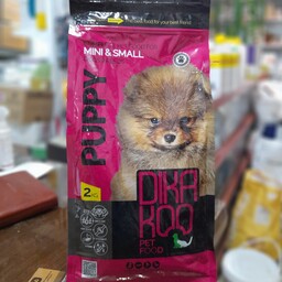 غذای خشک سگ با کیفیت عالی مناسب برای سگهای نابالغ کوچک ساخت شرکت دیکاکو(دو کیلوگرمی) 