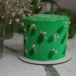 کیک تولد سبز روشن