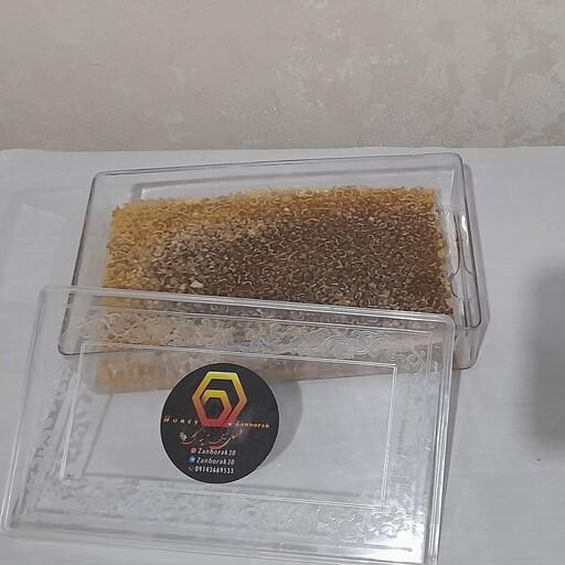 عسل طبیعی با موم زنبورک( 850 گرم)ارسال کاملا رایگان و سریع