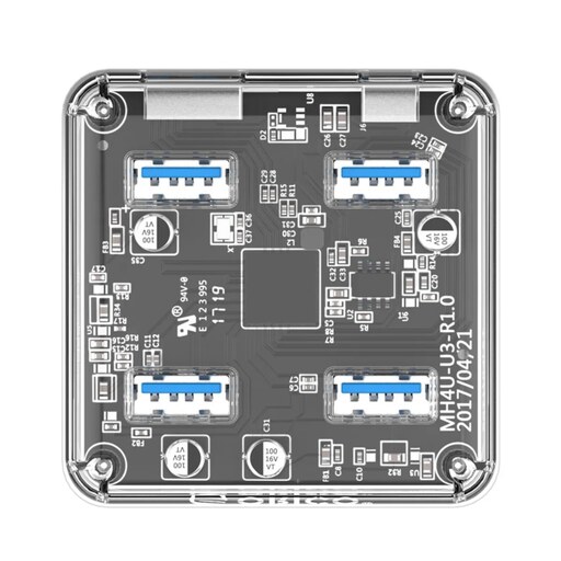 هاب 4 پورت USB 3.0 شفاف اوریکو مدل MH4U-U3