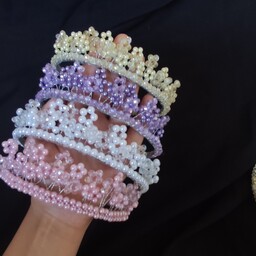 تل سر شیک مجلسی دخترانه دست ساز  در 4 رنگ و قابل سفارش در رنگهای مختلف