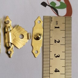 بسته 50 عددی قفل صندوقچه و گیفت و جعبه در دو رنگ نقره ای و طلایی همراه با پیچ 
