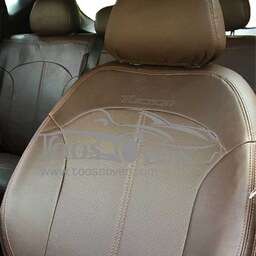 روکش صندلی هیوندا IX35 توسان مدل 2011 تا 2016 چرم خارجی قهوه ای	